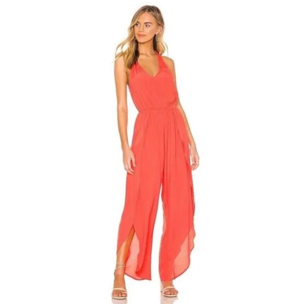 Elegant Coral Jumpsuit
